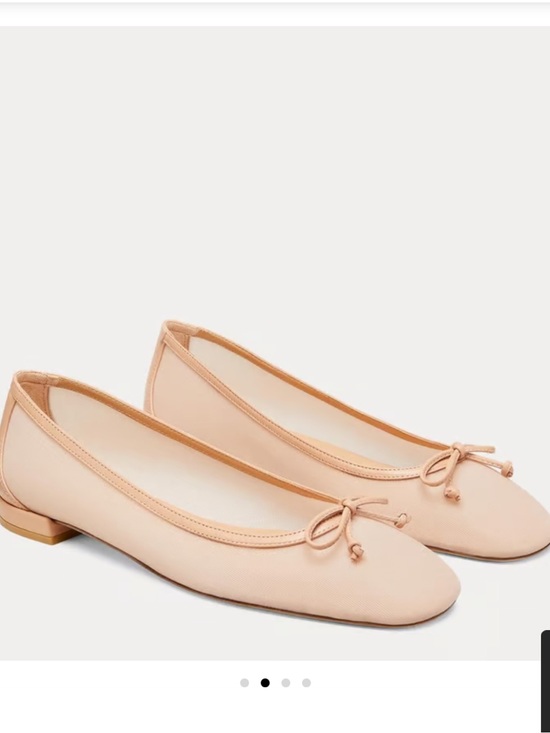 Stuart Weitzman Shoes - Stuart Weitzman Blush Pink Ballet Flats with Bow